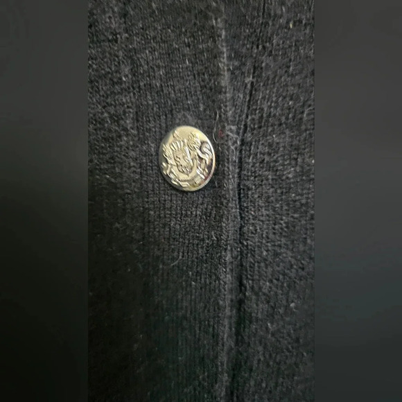 Vintage L'ultima Lambswool Angora blends Metal Sz L 3D knit Drawstring Hooded - Picture 4 of 11